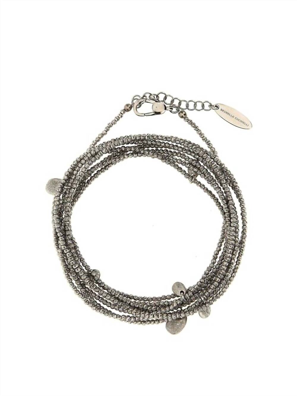 NEW BRUNELLO CUCINELLI sterling mini charms bracelet in silver